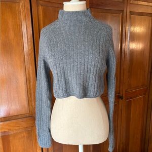 Cropped Turtleneck Sweater